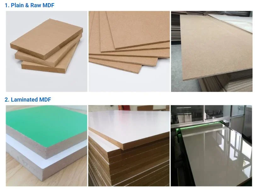 Natural Veneer Mdf/ Melamine Mdf for Furniture or Cabinet