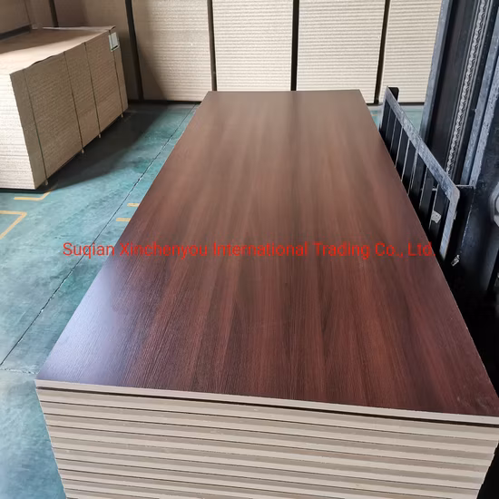 Los muebles ricos del armario del color de la nuez 12/15/16/17/18/25m m laminaron el tablero del MDF de la melamina